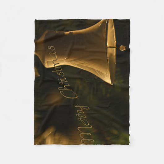 Weihnachtsdekorationsglocke Fleecedecke (Vorderseite)