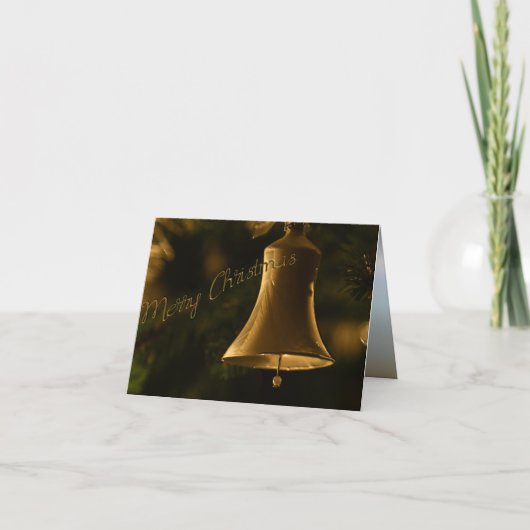 Weihnachtsdekorationsglocke Karte (Vorderseite)