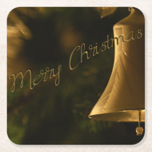 Weihnachtsdekorationsglocke Rechteckiger Pappuntersetzer