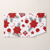 Weihnachtsdekorationsmuster Badhandtuch Set (Handtuch)