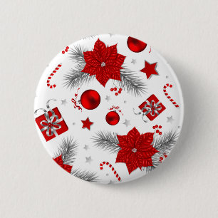 Weihnachtsdekorationsmuster Button
