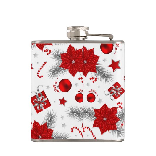 Weihnachtsdekorationsmuster Flachmann (Rückseite)