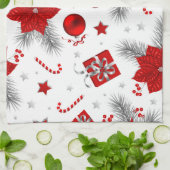 Weihnachtsdekorationsmuster Geschirrtuch (Gefaltet)