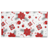 Weihnachtsdekorationsmuster Kissenbezug (Vorderseite-Links)