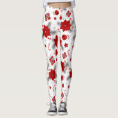 Weihnachtsdekorationsmuster Leggings (Vorderseite)