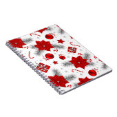 Weihnachtsdekorationsmuster Notizblock (Rechte Seite)