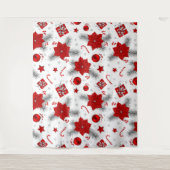 Weihnachtsdekorationsmuster Wandteppich (Vorderseite)