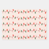Weihnachtsdekorationspapier Geschenkpapier Set (Vorderseite)