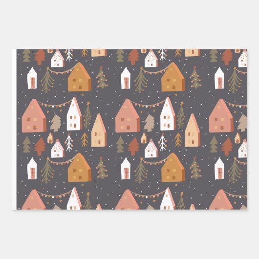 Weihnachtsdekorationspapier Geschenkpapier Set (Vorderseite)