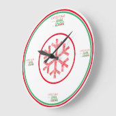 Weihnachtsdekorationsuhren Groß Große Wanduhr (Winkel)