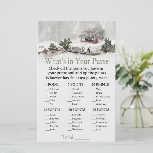 Weihnachtsdekorationswagen Was ist in deinem Handt (Stehend Vorderseite)