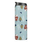 Weihnachtsdekorative Elemente Nahtlos Vintag Thermosbecher (Nach rechts gedreht)