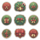 Weihnachtsdekore Aufkleber (Vorderseite)