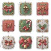 Weihnachtsdekore Aufkleber (Vorderseite)