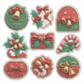 Weihnachtsdekore Aufkleber (Vorderseite)