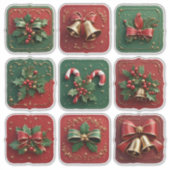 Weihnachtsdekore Aufkleber (Vorderseite)