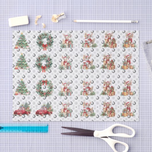 Weihnachtsdekoutierung Seidenpapier (Handwerk)