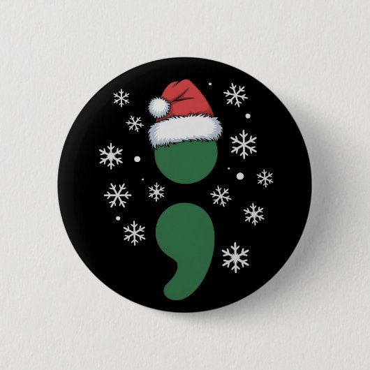 Weihnachtsdepression Bewusstsein Xmas Button (Vorderseite)