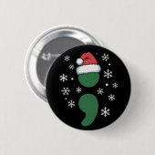 Weihnachtsdepression Bewusstsein Xmas Button (Vorne & Hinten)