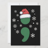Weihnachtsdepression Bewusstsein Xmas Feiertagskarte (Vorderseite)