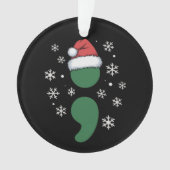 Weihnachtsdepression Bewusstsein Xmas Ornament (Vorderseite)