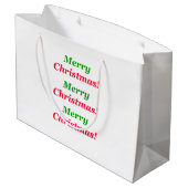 Weihnachtsdesign 12 große geschenktüte (Rückseite Schrägansicht)