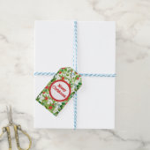 Weihnachtsdesign auf Geschenketiketten Geschenkanhänger (Mit Garn)