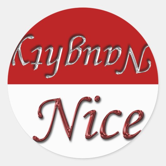 Weihnachtsdesign-Aufkleber Runder Aufkleber (Vorderseite)