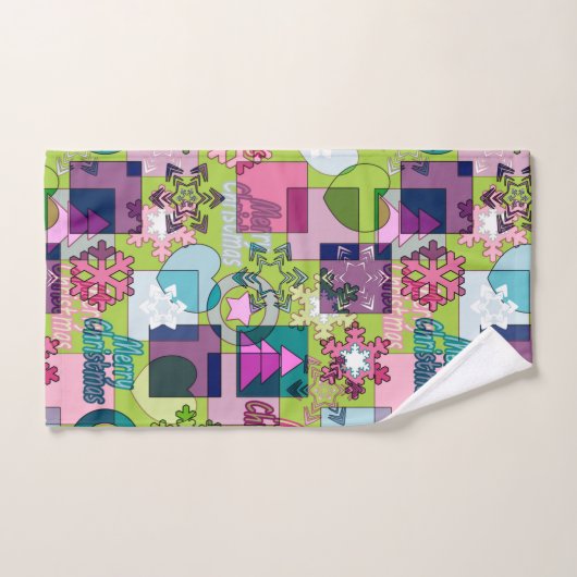 Weihnachtsdesign Badhandtuch Set (Handtuch)