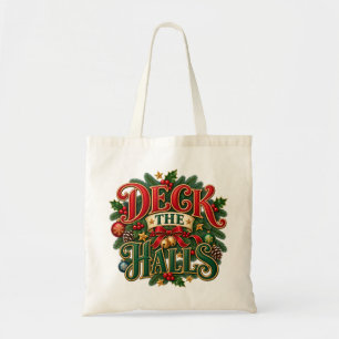 Weihnachtsdesign 'Deck the Halls' Tragetasche