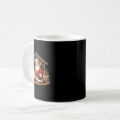 Weihnachtsdesign den Weihnachtsmann mit BaA knetet Kaffeetasse (Vorderseite Links)