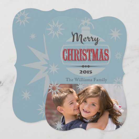 Weihnachtsdesign Feiertagskarte (Vorne/Hinten)