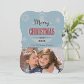 Weihnachtsdesign Feiertagskarte (Stehend Vorderseite)