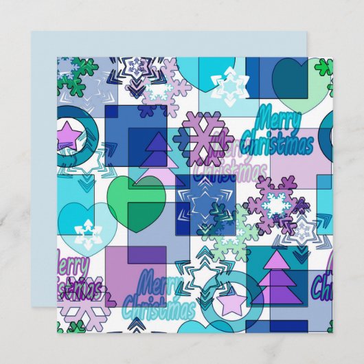 Weihnachtsdesign Feiertagskarte (Vorne/Hinten)