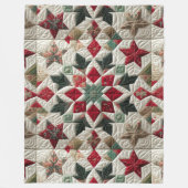 Weihnachtsdesign Fleecedecke (Vorderseite)