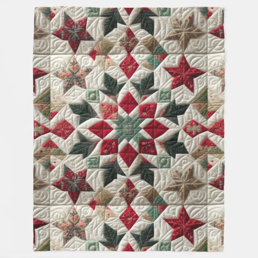 Weihnachtsdesign Fleecedecke (Vorderseite)