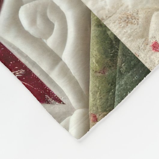 Weihnachtsdesign Fleecedecke (Ecke)