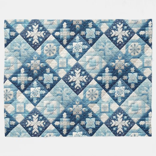 Weihnachtsdesign Fleecedecke (Vorderseite (Horizontal))