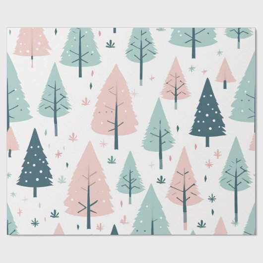 Weihnachtsdesign Geschenkpapier (Flach)