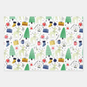 Weihnachtsdesign Geschenkpapier Set (Vorderseite 3)