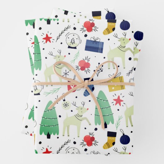 Weihnachtsdesign Geschenkpapier Set (Beispiel)