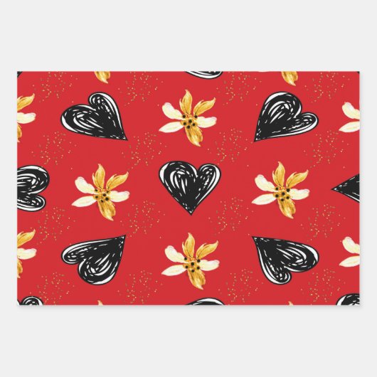 Weihnachtsdesign Geschenkpapier Set (Vorderseite)