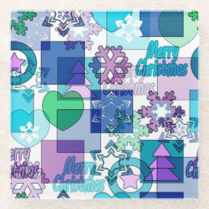 Weihnachtsdesign Glasuntersetzer