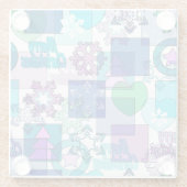 Weihnachtsdesign Glasuntersetzer (Rückseite)