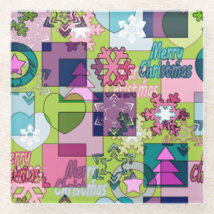 Weihnachtsdesign Glasuntersetzer