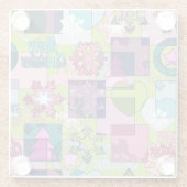 Weihnachtsdesign Glasuntersetzer (Rückseite)