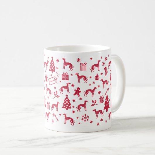 Weihnachtsdesign Kaffeetasse (VorderseiteRechts)