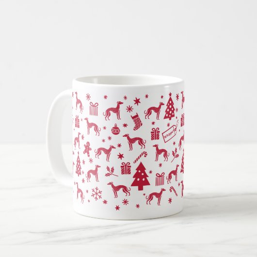 Weihnachtsdesign Kaffeetasse (Vorderseite Links)