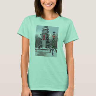 Weihnachtsdesign Lux Uhr T-Shirt