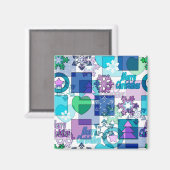 Weihnachtsdesign Magnet (Vorderseite/Rückseite)